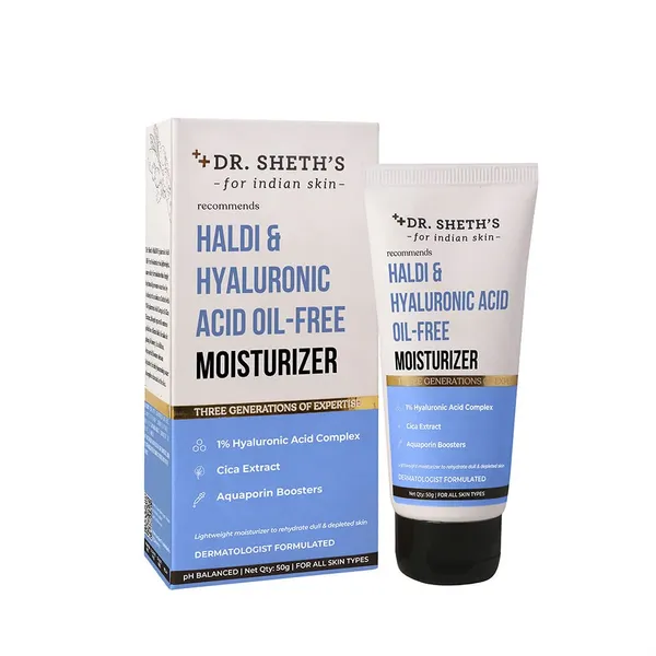 Dr. Sheth’s Haldi & Hyaluronic Acid Oil-Free Moisturizer - 50g