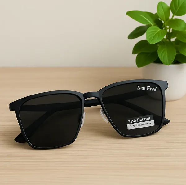 Best Metal Frame Tom Fred Black Polarized Sunglasses For Men -Mens Sunglasses