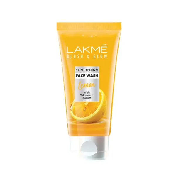 Lakme Blush & Glow Brightening Face Wash Lemon With Vitamin C Serum (100g)