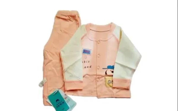 Full Sleeve Cloth Set For Girl (Pink)