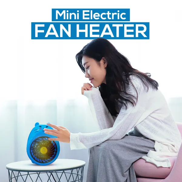 400W Mini Electric Heater Portable Desktop Fan Heater
