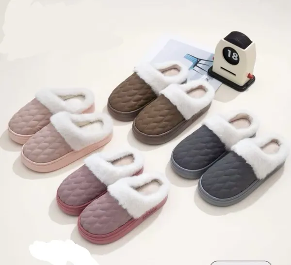 Indoor Fur Slipper For Women (Color May Vary)