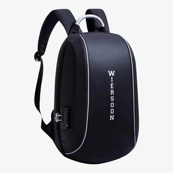 WIRESON Anti Theft Waterproof Back Pack With Combination Lock And Earphone USB Plug