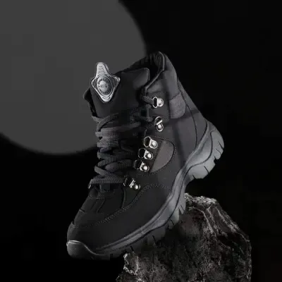 Goldstar G10 G2006 Black Lace-Up Trekking Shoes For  Men
