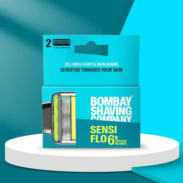 Bombay Shaving Company Sensi Flo6 / Luxe Cartridge (Pack of 2)