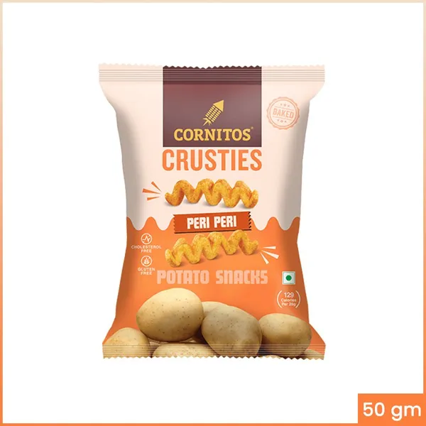 Cornitos Crusties Potato Snacks Peri Peri 50gm