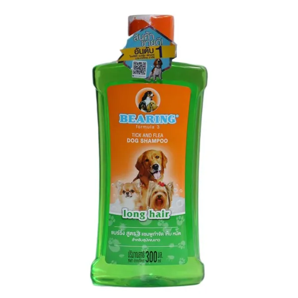 Bearing Tick And Flea Dog Shampoo For Long Hair 300ml