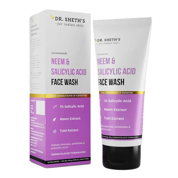 Dr. Sheth’s Neem & Salicylic Acid Face Wash - 100G