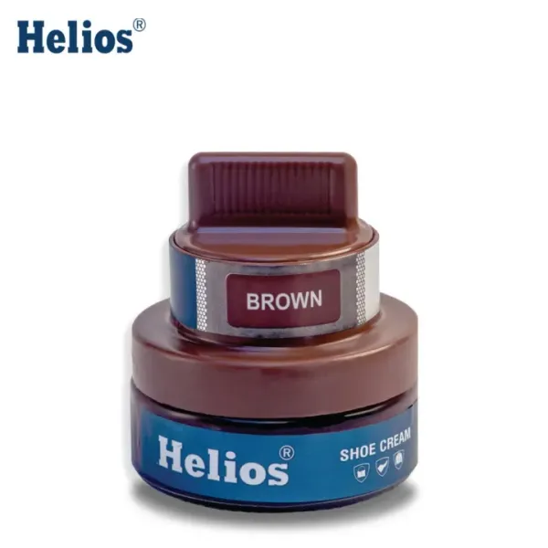 Helios Shoe Cream For Leather With Applicator - 60 Gm