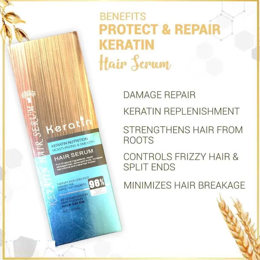 Keratin Hair Serum With Nutrition, Moisturizing & Smooth, Repair Hair  Damaged | SY Bazzar