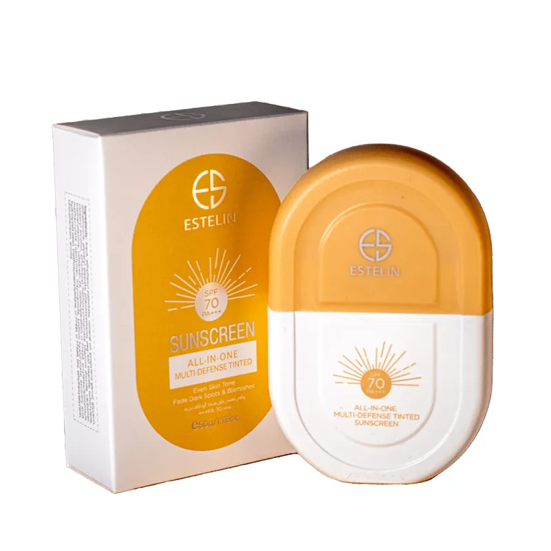 Estelin SPF 70 All In One Multi Defense Tinted Sunscreen 50 gm by Dr. Rashel