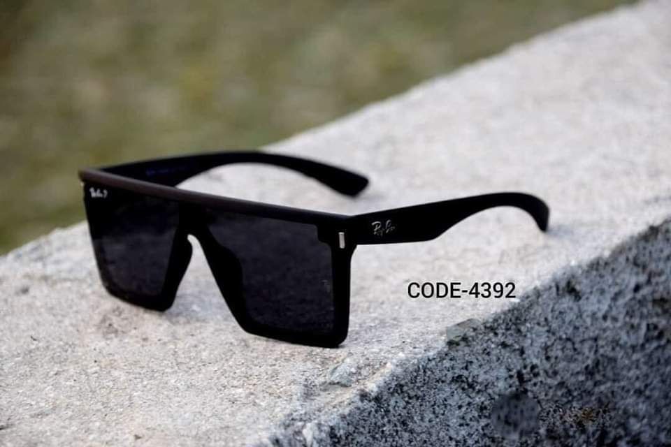 Original Branded Rectangle Shape Black Sunglasses For Men
