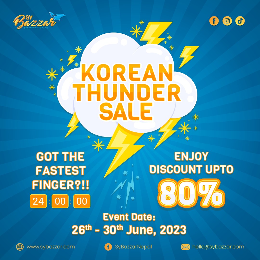 SYBazzar's Korean Thunder Sale: Get up to 80% discount